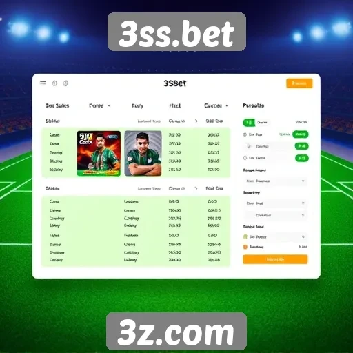 Interface e usabilidade do 3ss.bet